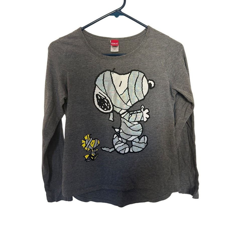 Peanuts Snoopy Woodstock Mummy Long Sleeve Shirt Halloween Girls XL
